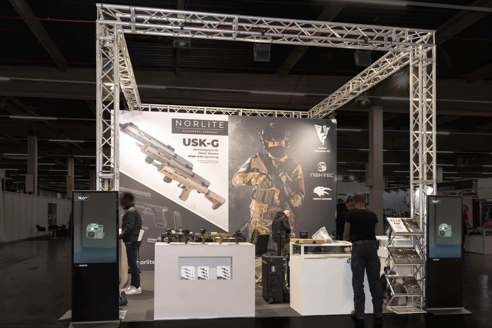 Sorgfältiger und professioneller Aufbau des Messestands auf der IWA OutdoorClassics für Messebau Nürnberg