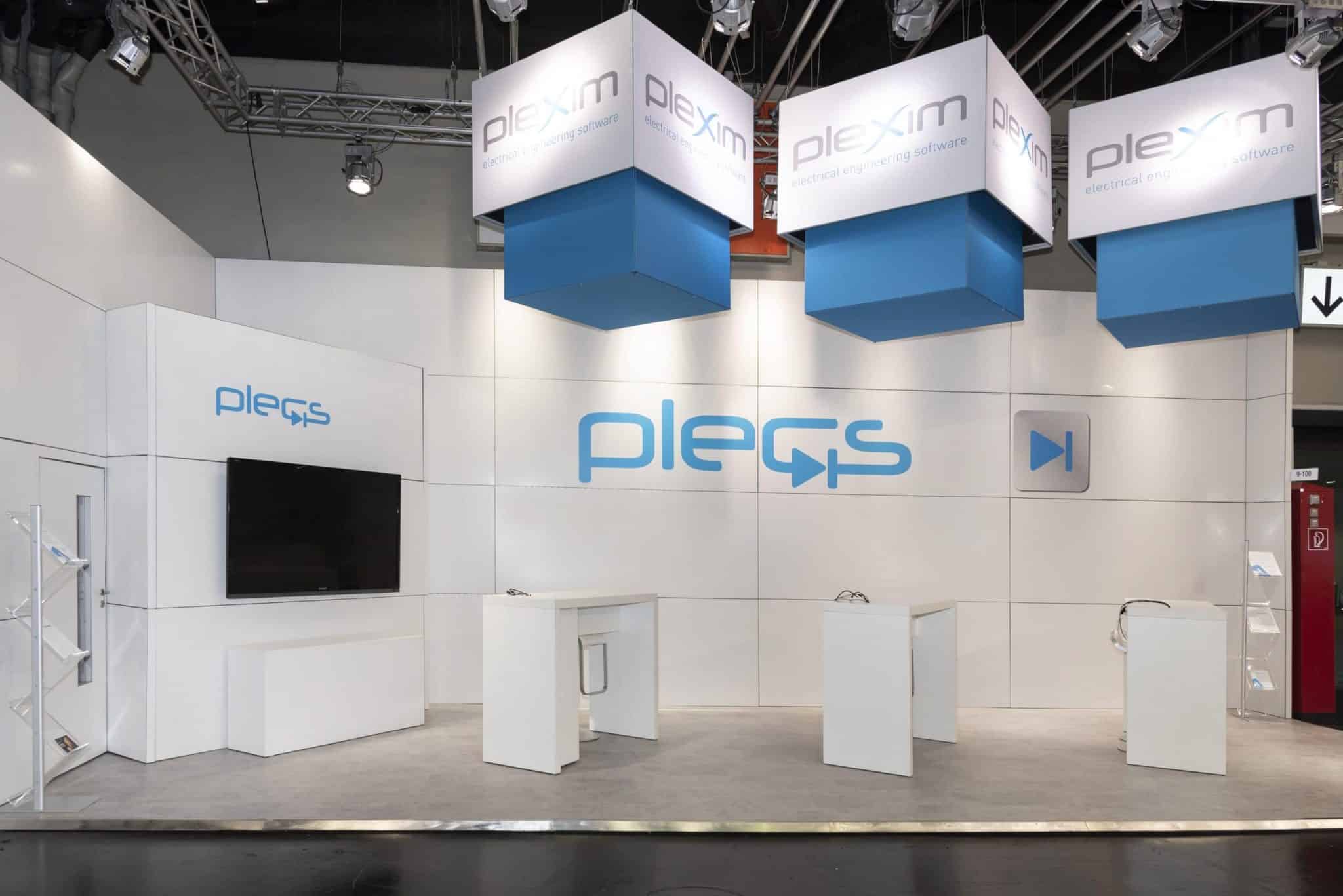 Moderner und einladender Messestand-Entwurf für die PCIM für Messebau Nürnberg auf 35m² Fläche