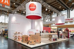 Sorgfältiger und professioneller Aufbau des Messestands für die Fachpack 2022 für Messebau Nürnberg