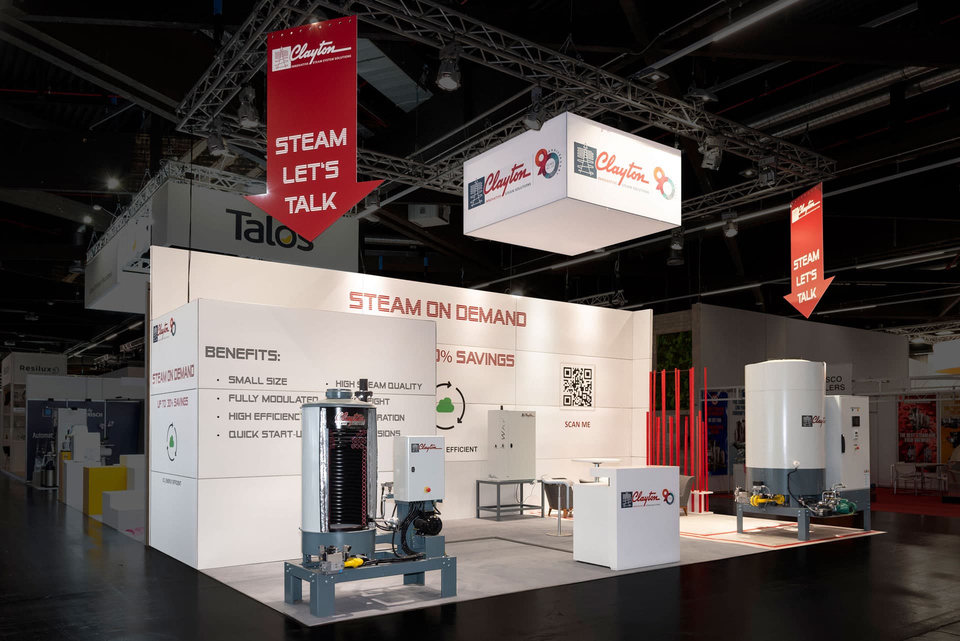 Großzügiger Clayton Stand auf der Brau Beviale 2023 – energieeffiziente Dampftechnologie im Fokus