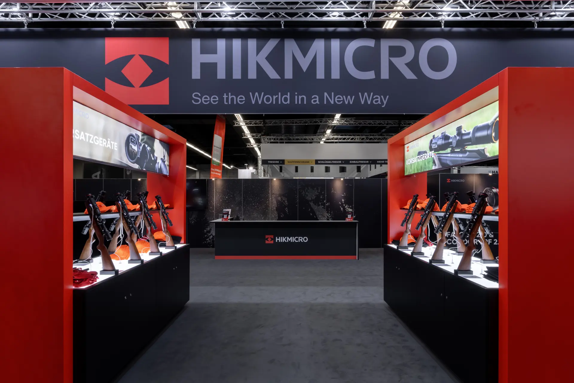 Messebau Dortmund – Produktpräsentation von Vorsatzgeräten und Ferngläsern bei Hikmicro auf der Jagd & Hund 2025